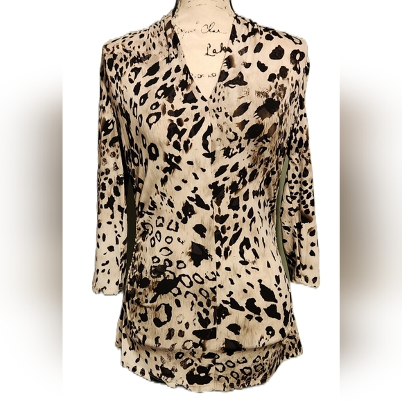 Vince Camuto Leopard Blouse - Picture 1 of 8